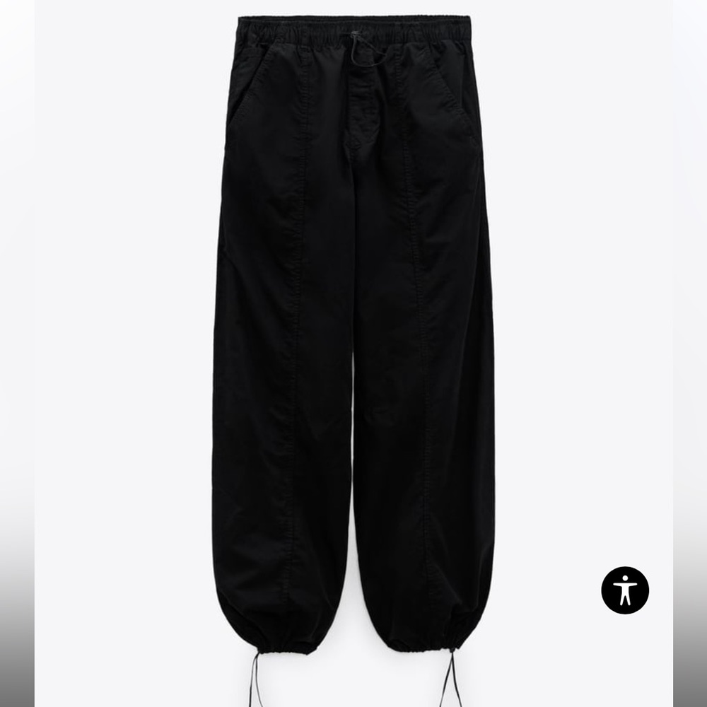Black Parachute Pants